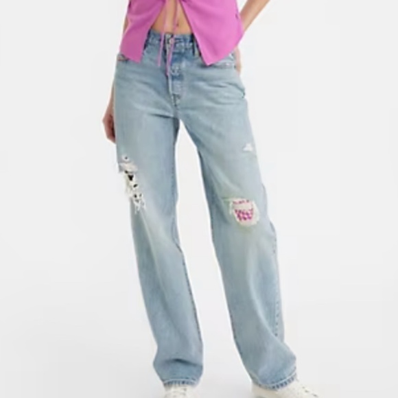 NWT Levi's 501 90's Distressed Jeans 150th Anniversary size 25x30 - Picture 1 of 10